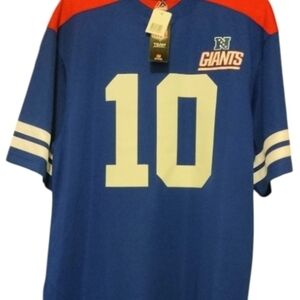 Majestic Blue and Red New York Giants #10 Football Jersey